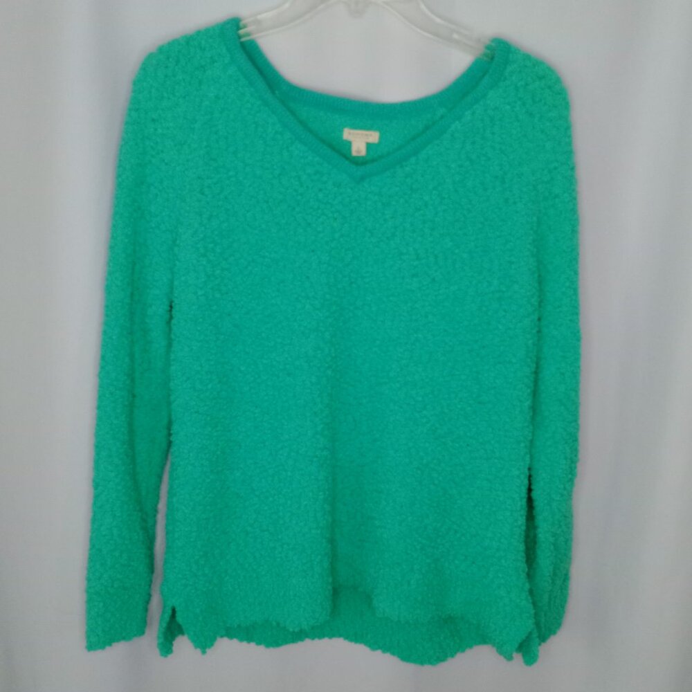Sonoma Life + Style Chunky Pebble Pull Over V Neck Loose Fit Sweater